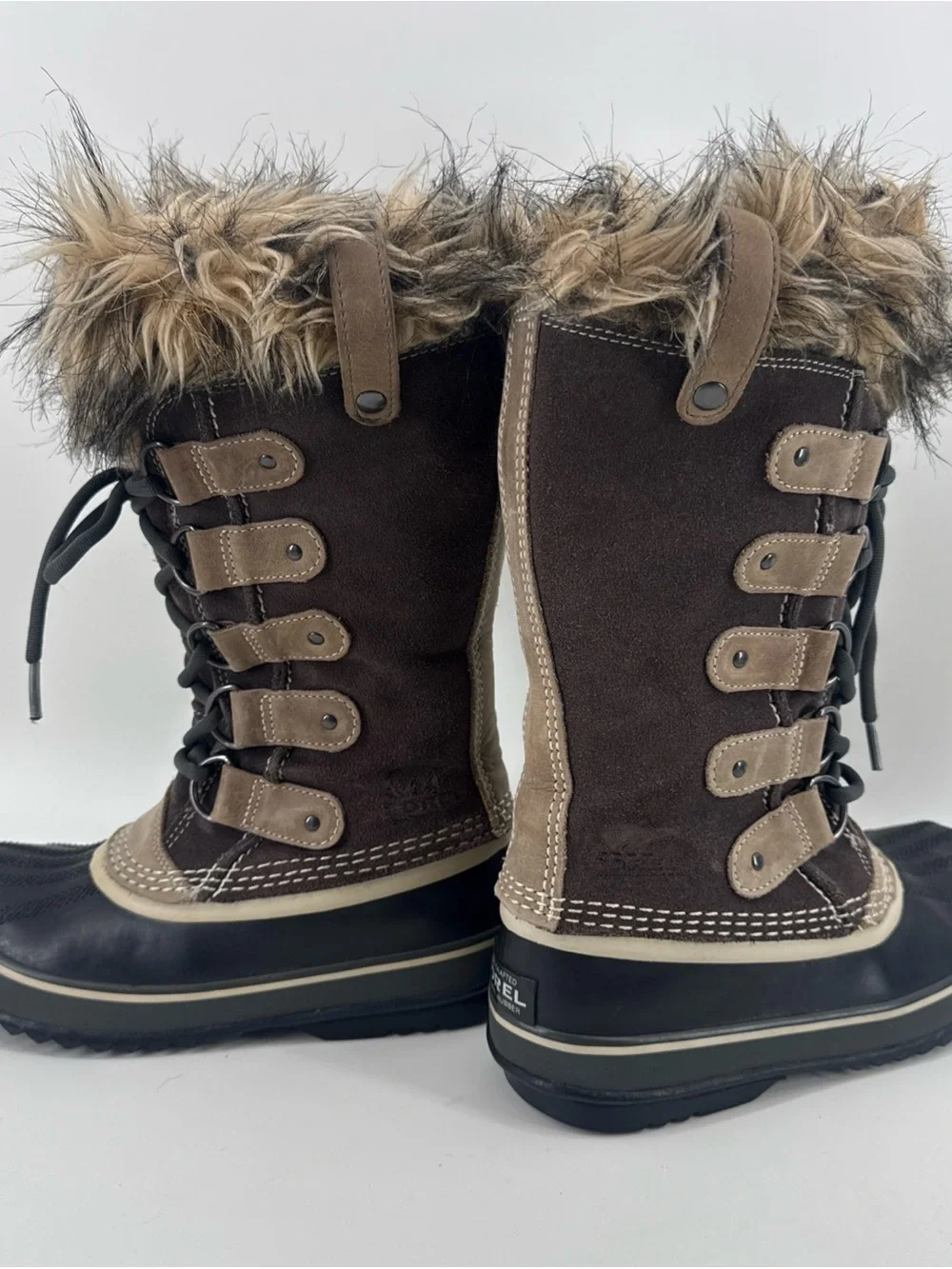 Sorel Joan of Arctic Women's size 5 Waterproof Faux Fur Suede Snow Boots